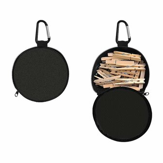 Bolsa para pinzas de ropa con mosqueton