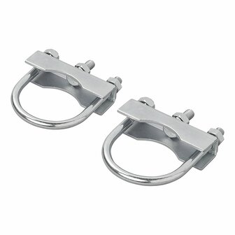 Soporte en U redondo de 60 70 mm para abrazadera de rueda delantera - juego de 2 piezas
