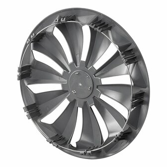 Cubierta de rueda Fox negra de 15 pulgadas