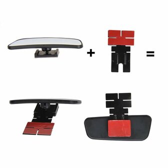 Espejo de punto ciego rectangular - juego de 2 piezas