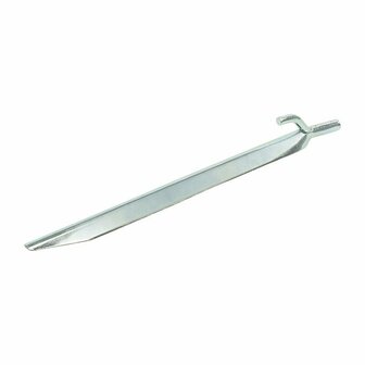 Estaca de tienda de metal de 25 cm con gancho  6 piezas en bolsa de plastico