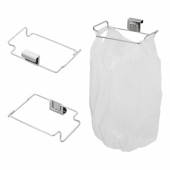 Soporte para bolsas de basura para montaje en puerta