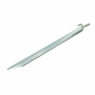 Estaca de tienda de metal de 30 cm con gancho  6 piezas en bolsa de plastico