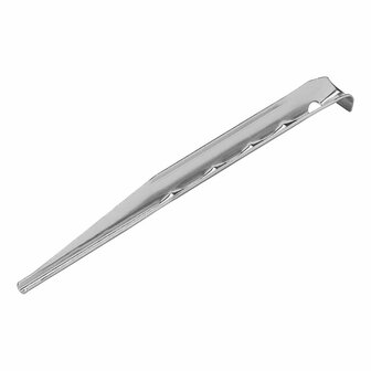 Estaca para tienda de campana de 18 5 cm de aluminio acanalado  6 piezas en bolsa de plastico