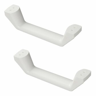 Manija de maniobra blanca - juego de 2 piezas
