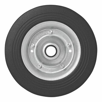 Llanta de rueda de morro de metal con neumatico de caucho 200x50mm