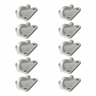 Gancho de cuerda de metal 40x45mm 10 piezas