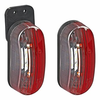 Luz de ancho LED roja blanca izquierda