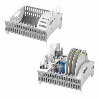 Escurreplatos de plastico plegable