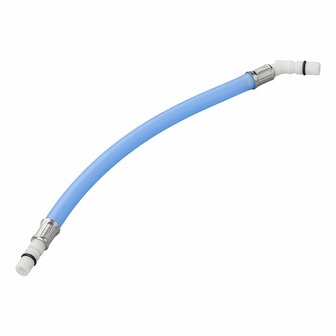 Conexion de manguera flexible 25 cm azul 45 ojal