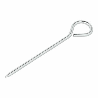 Estaca para tienda de campana de 19 cm de aluminio con ojal  10 piezas en bolsa de plastico