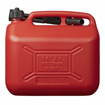 Bidon de 10L de plastico rojo homologado por la ONU