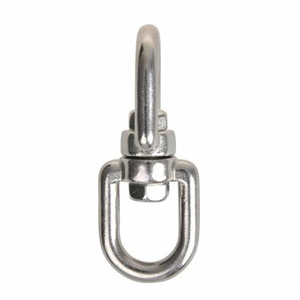 Cerradura giratoria de 8 mm  acero inoxidable A4 AISI 316  ojo ojo  2.500 daN