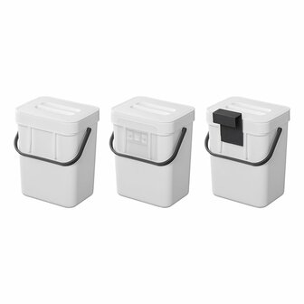Cubo de basura con tapa 3L para caravana camper