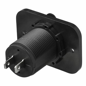 Caja de empotrar USB doble tipo A 3100mA 12V 24V