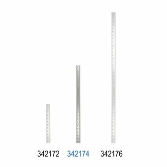 Riel de encuadernacion de aluminio de 60 cm