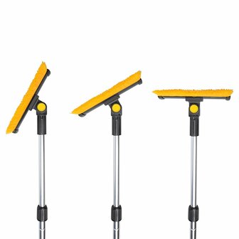 Cepillo para nieve con limpiacristales y rascador de hielo + mango telescopico