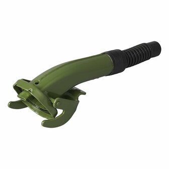 Pico vertedor metalico verde flexible apto para gasolina y diesel