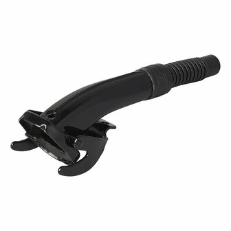 Pico vertedor metalico negro flexible apto para gasolina y diesel