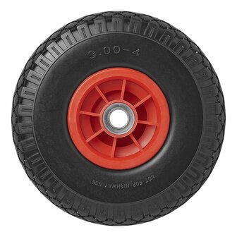 Neumatico de rueda de nariz con llanta de plastico y neumatico de PU de 260 x 85 mm