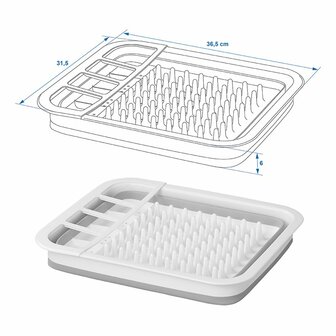 Escurreplatos plegable