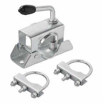 Abrazadera de 48 mm para rueda de morro + 2 soportes en U de 60 70 mm