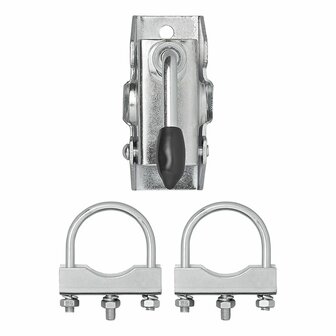 Abrazadera de 48 mm para rueda de morro + 2 soportes en U de 60 70 mm