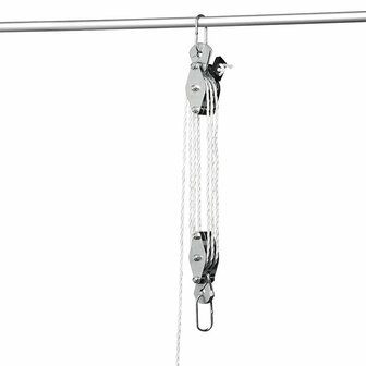 Cabrestante manual con cuerda de nailon de 20 m