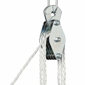Cabrestante manual con cuerda de nailon de 20 m