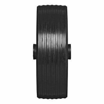 Neumatico de rueda de nariz con llanta de plastico y neumatico de caucho 220x70mm