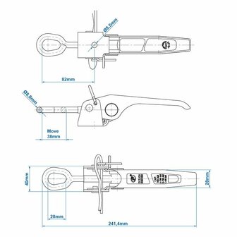 Cerradura de tension SPP ZB-03