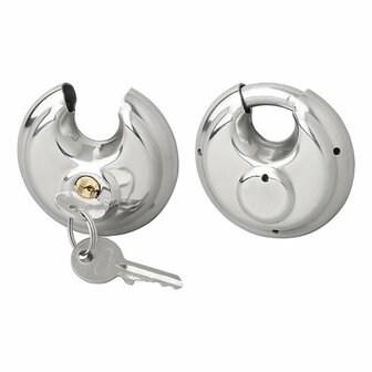Candado de disco de 70 mm  2 piezas con llave igual