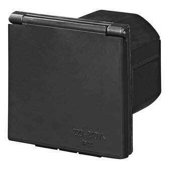 Caja de entrada de pared CEE cuadrada negra