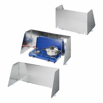 Parabrisas de cocina 3 piezas de acero plegable + extensible 37 70 x 32 x 28 cm