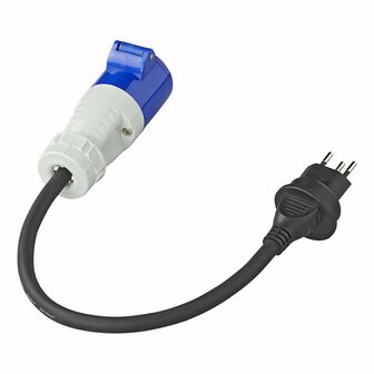 Cable alargador 40cm 3x2 5mm&sup2; de enchufe suizo a CEE