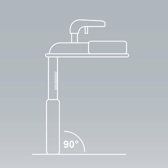 Bascula de barra de tiro con base de plastico