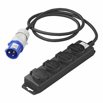 Toma Schuko CEE de 4 vias y 1 5 m