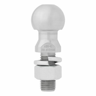 Bola de remolque recta M24 x 55 mm homologada tipo E