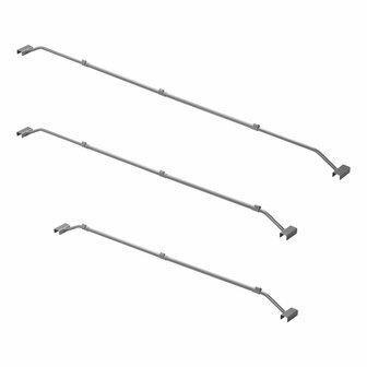 Soporte metalico para lona  ??extensible  140 5-208 cm  para lona de remolque