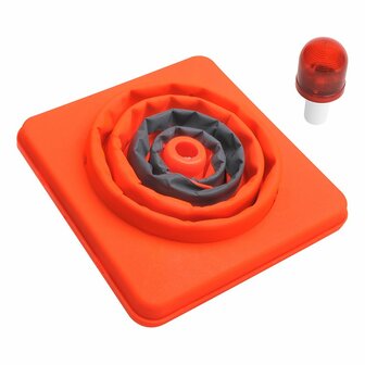 Pilon de seguridad plegable con iluminacion LED