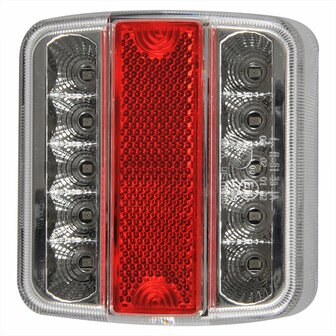 Luz trasera 4 funciones 98x105mm 14LED con conector EC de 5 pines