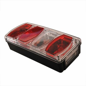 Luz trasera 6 funciones 222x100mm izquierda