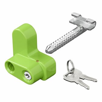 Cerradura de soporte giratoria con 2 llaves