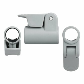 Abrazadera de tubo para poste de tienda con liberacion rapida 22-25 mm - juego de 4 piezas