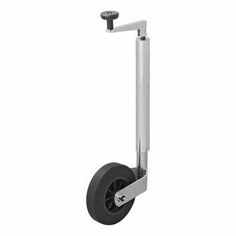 Rueda de morro de 35 mm con llanta de plastico y neumatico de caucho de 160 x 40 mm