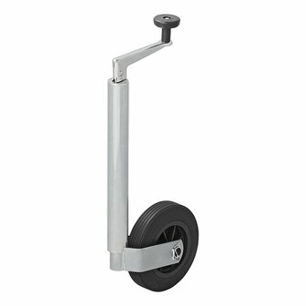 Rueda de morro de 35 mm con llanta de plastico y neumatico de caucho de 160 x 40 mm
