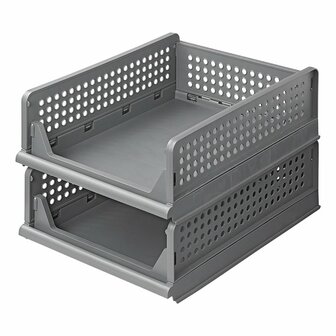 Organizador de cocina apilable de 2 capas