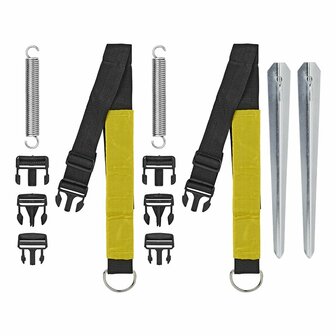 Juego de correas anti-tormentas 2x3M con clips
