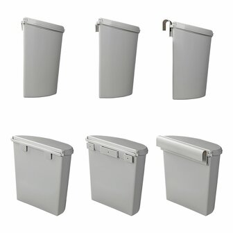 Cubo de basura con tapa 10L para caravana camper