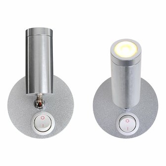 Foco de superficie 1 led orientable 12V 120lm diametro 65x65-130mm